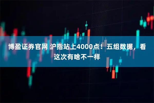 博盈证券官网 沪指站上4000点！五组数据，看这次有啥不一样
